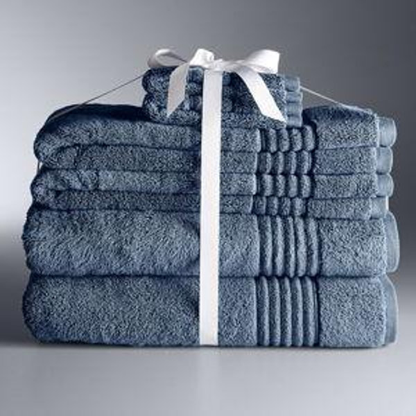 Simply Vera Vera Wang Signature 6-piece Bath Towel Set- Ocean Blue