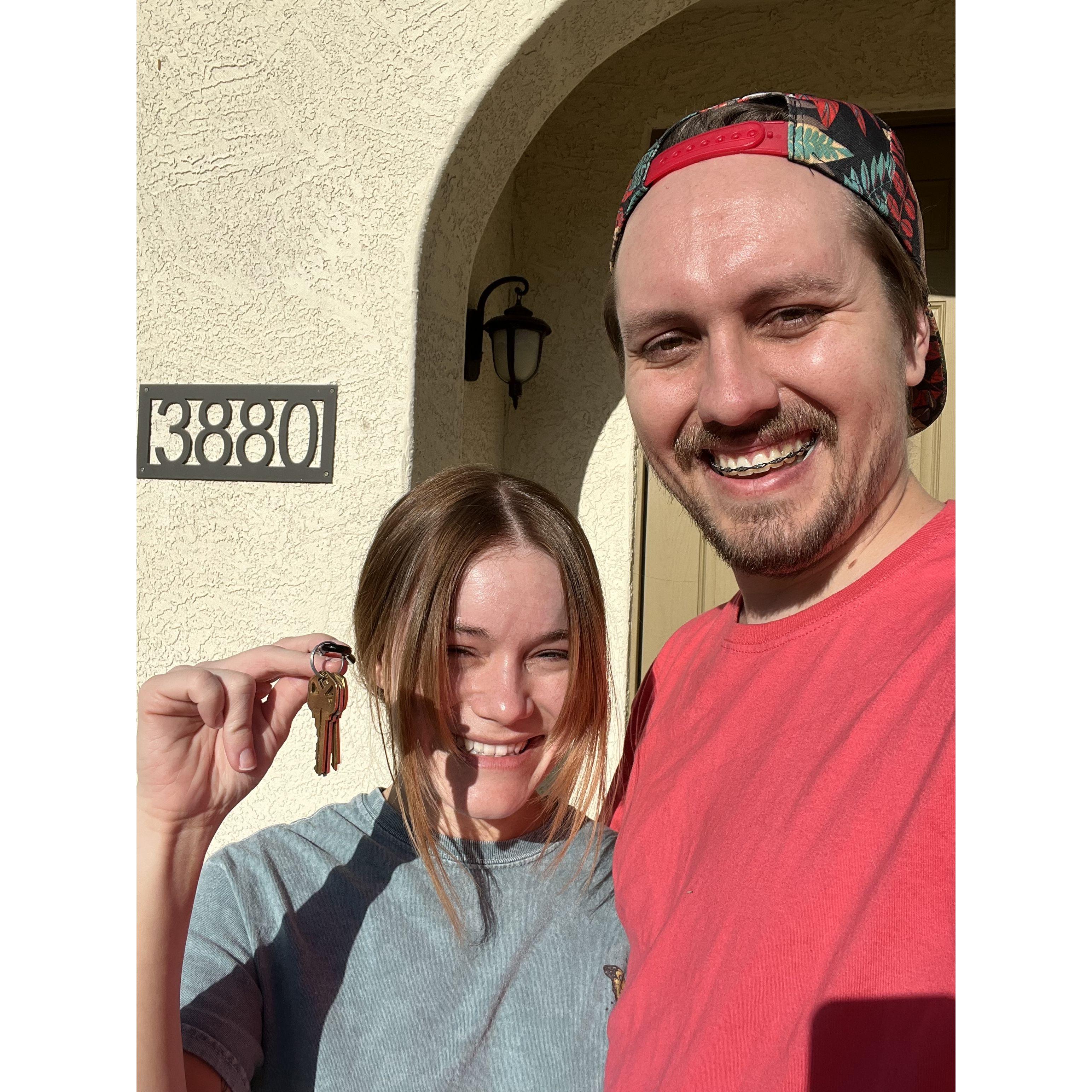 May 2022: We moved into our house in Gilbert!