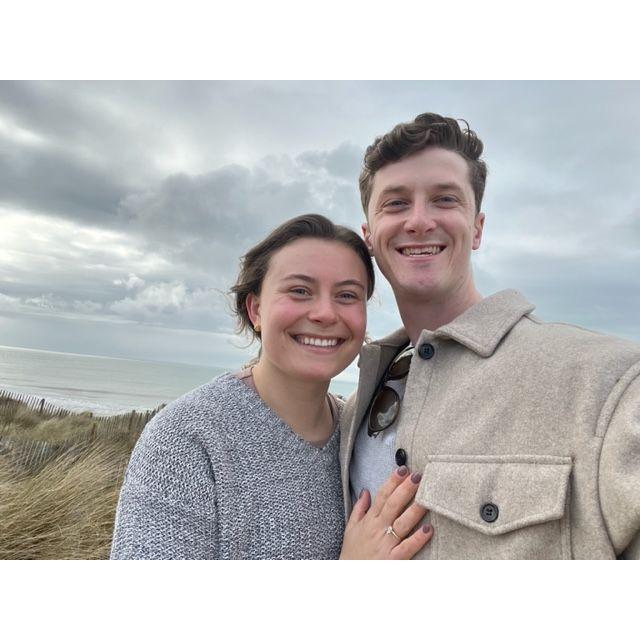 Our first selfie as fiancés.