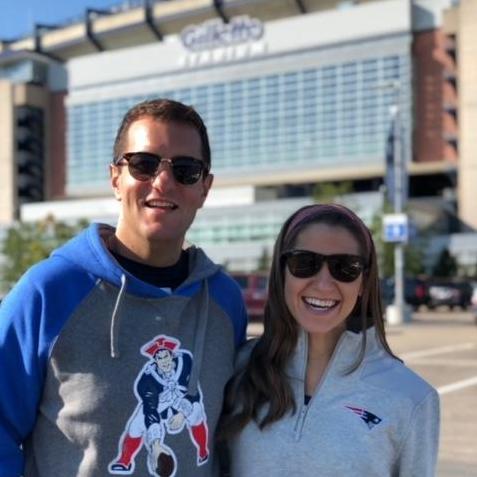 It didn't take long for Fran to convert Lizzie into a Patriots Super Fan, NE v. Miami 2018