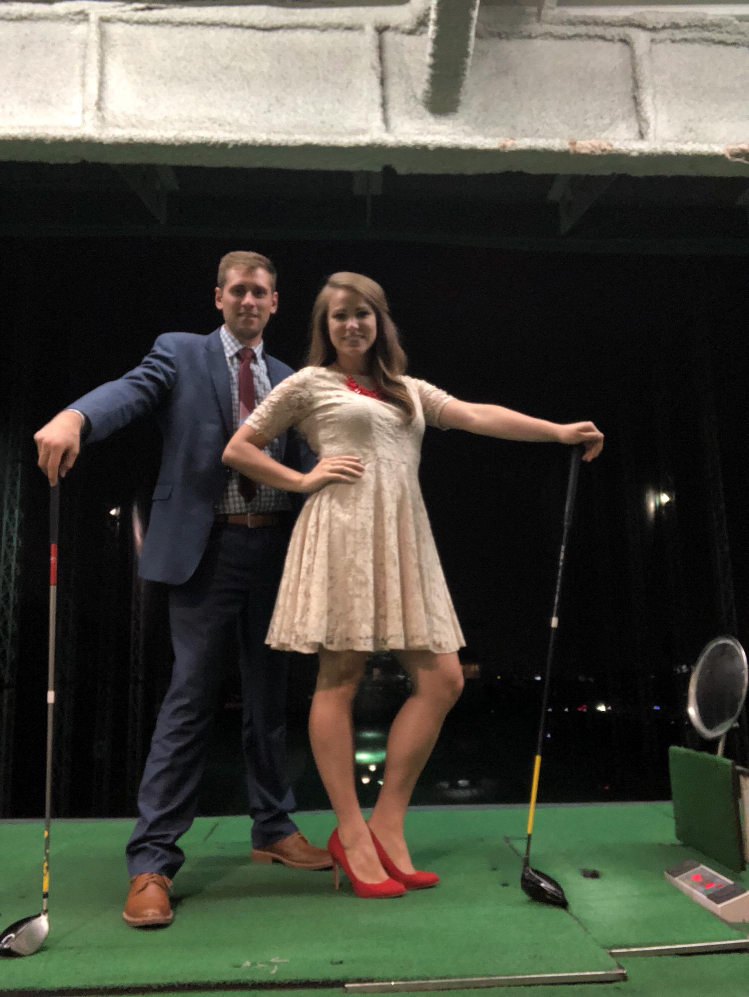 After dinner in LA, Vatik surprised me by taking me to a four story Japanese driving range! So fun!