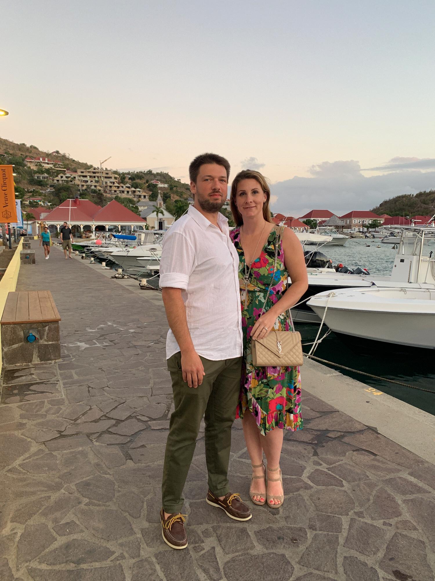 First day as fiancées, Saint Barthélemy, April 2019