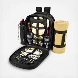 2-Person Equipped Picnic Backpack with Blanket