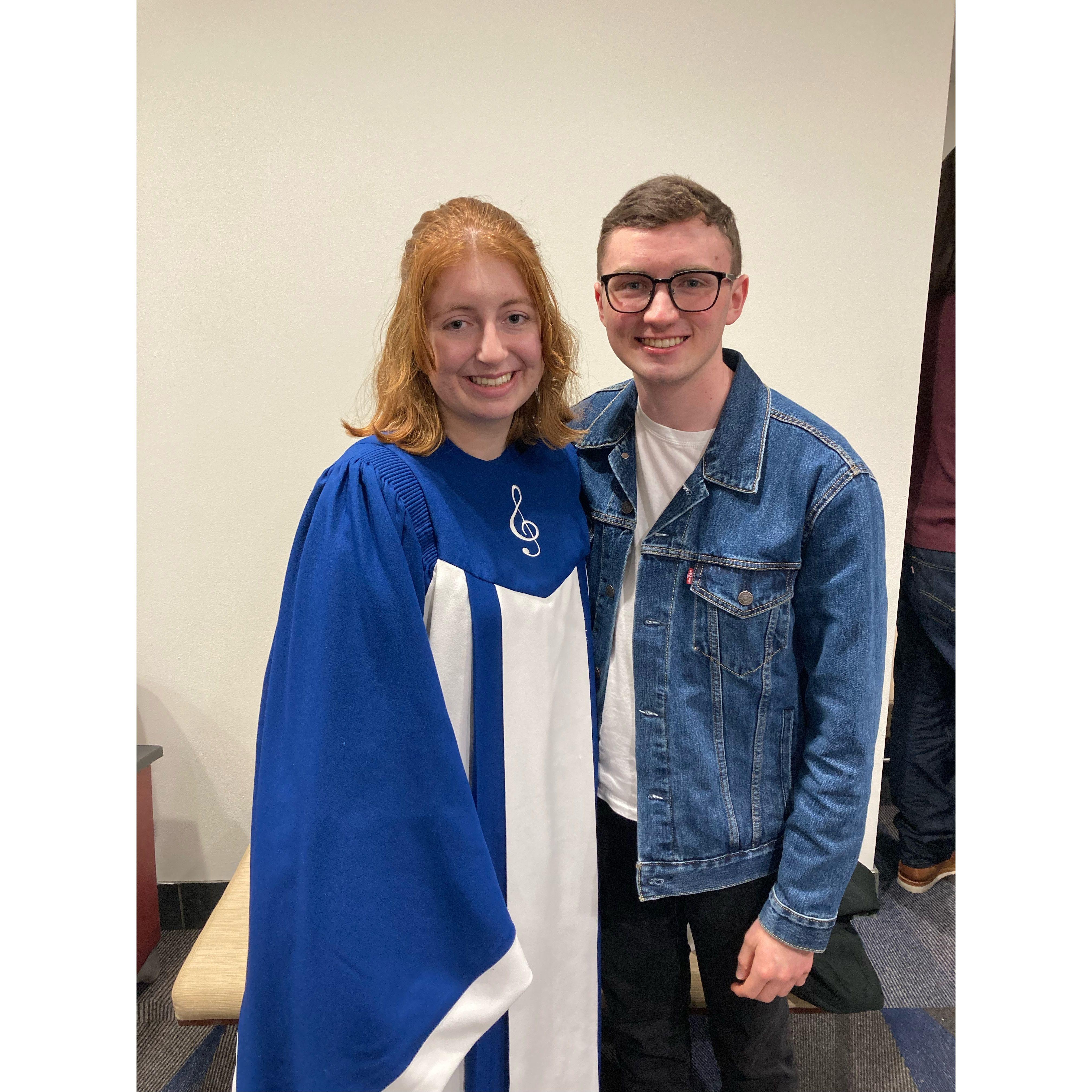Megan's College Choir Concert 2021