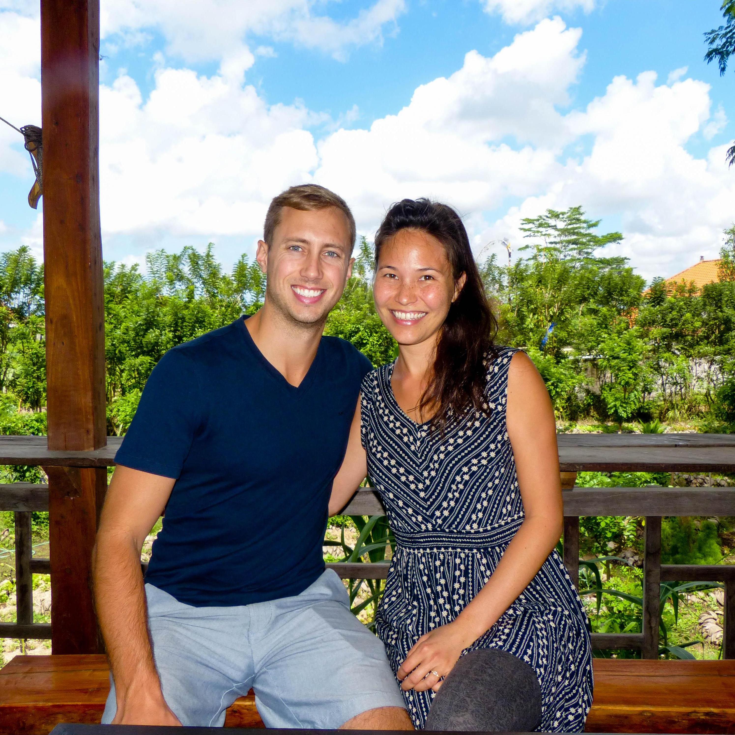 On our "engagement-moon" in Ubud, Bali.
