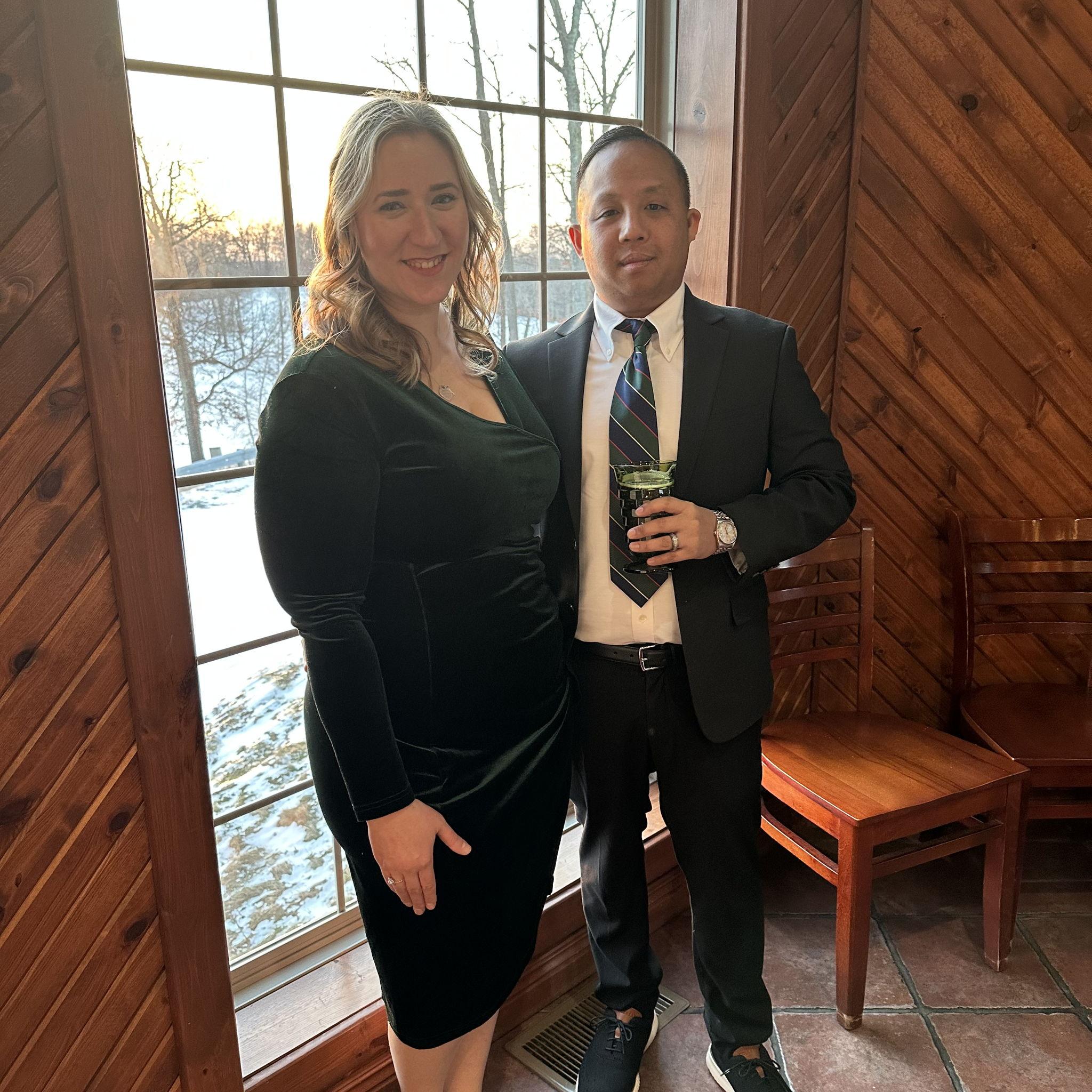 Liz and Scott's wedding in Franklin, PA - February, 2023.