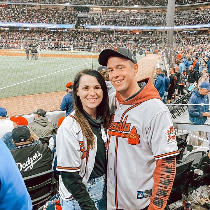 When Zach lived at the Battery where the braves stadium is, we loved going to games. it’s very significant of our first year together. They went on to win the World Series that year.