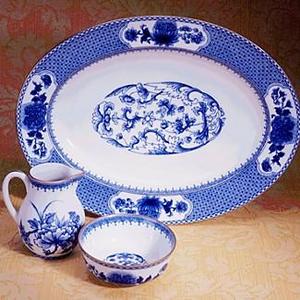 Mottahedeh"Imperial Blue" Oval Platter