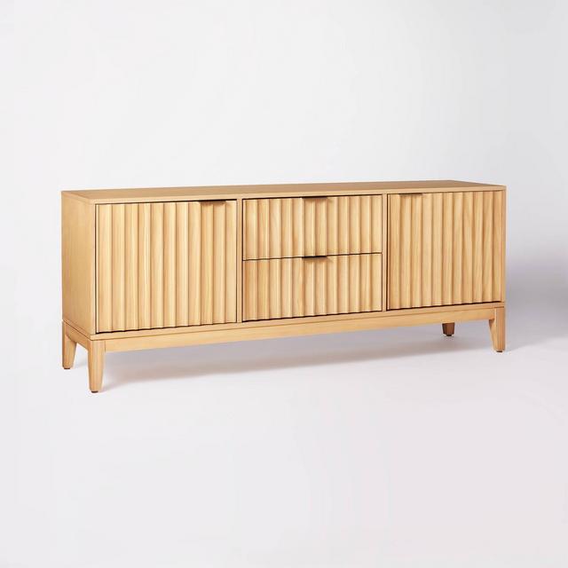 Thousand Oaks Wood Scalloped TV Stand for TVs up to 60" - Threshold™ designed with Studio McGee