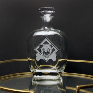 WOOF! Pug Decanter