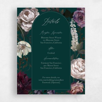 Dark Emerald, Green Wedding Enclosure - Mystic
