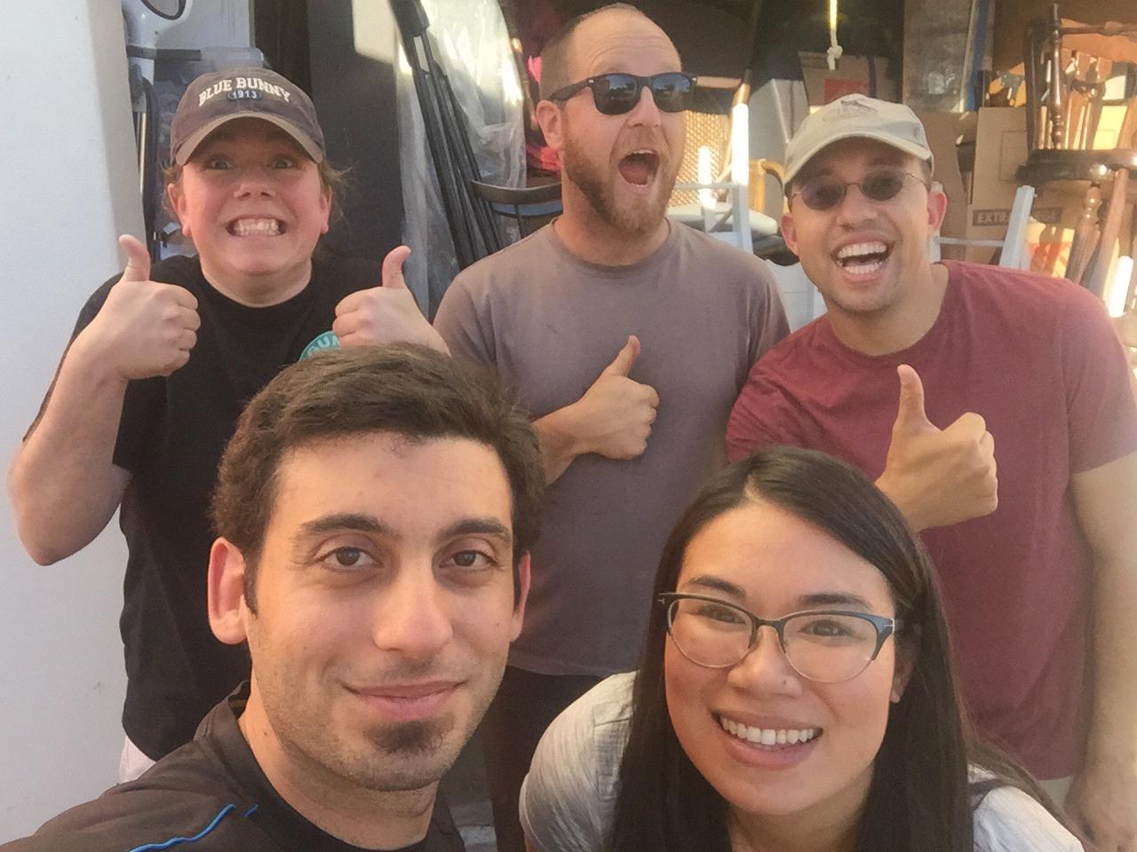 Moving Jessica once again with Marcy, Adam and Paul!