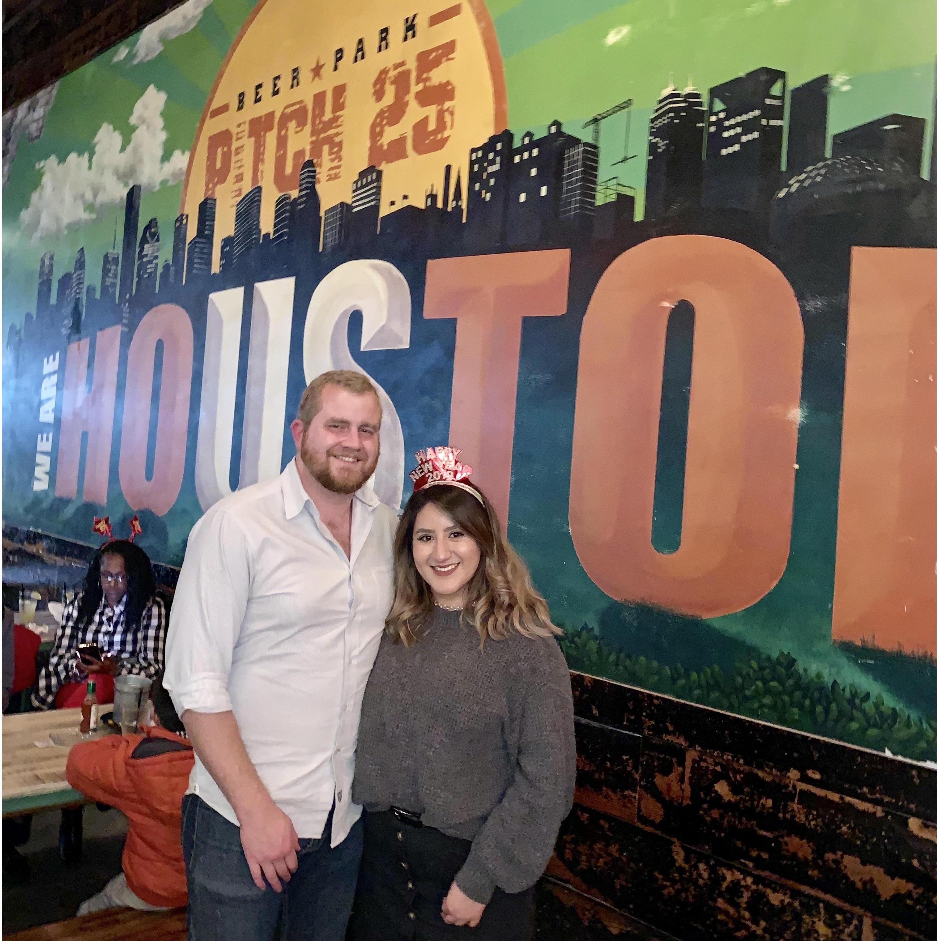 First New Years together in Houston