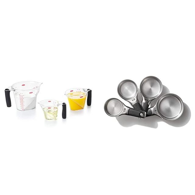 OXO, Good Grips 8-Piece Stainless Steel Measuring Cups And Spoons Set - Zola