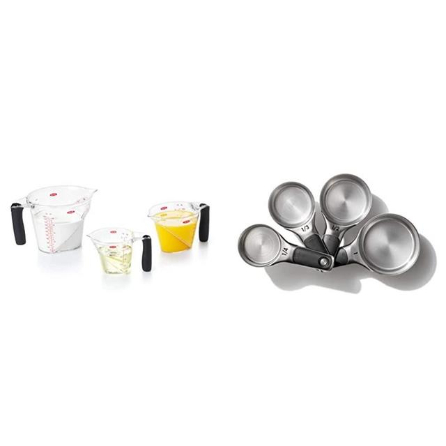 OXO Good Grips 3-Piece Angled Measuring Cup Set & Good Grips 3-Piece Angled Measuring Cup Set