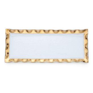 "Ruffle" Rectangular Dish, 17.5" x 6.5"