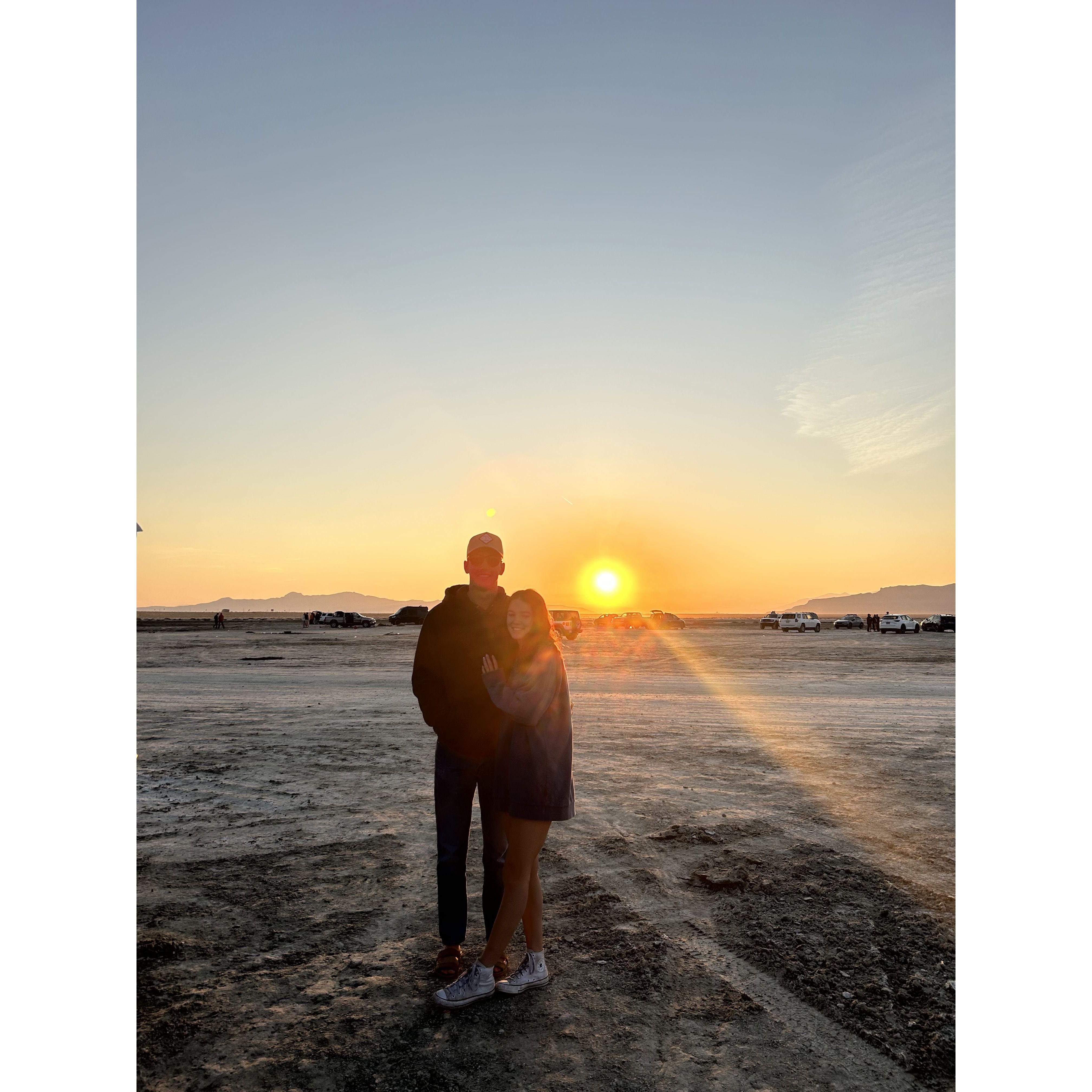 Camping at the Salt Flats