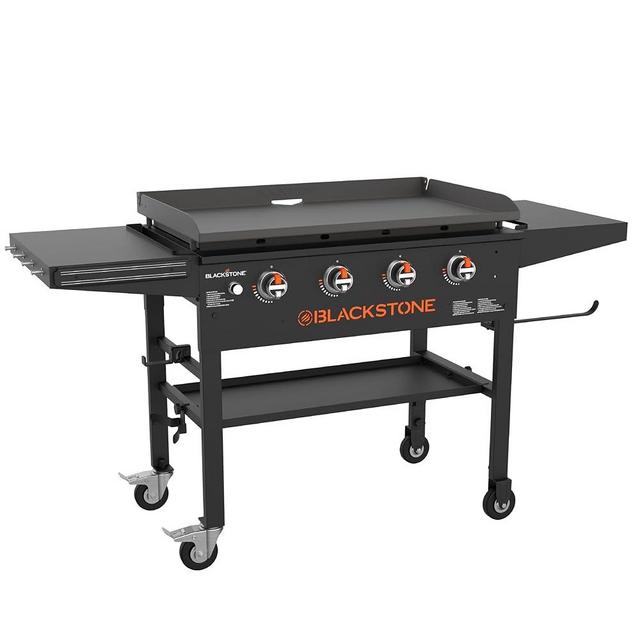 Blackstone Portable Outdoor Gas Griddle 4 Burner Propane Flat Top Grill, BBQ Cooking Station for Camping and Backyard, 36 Inch, Black