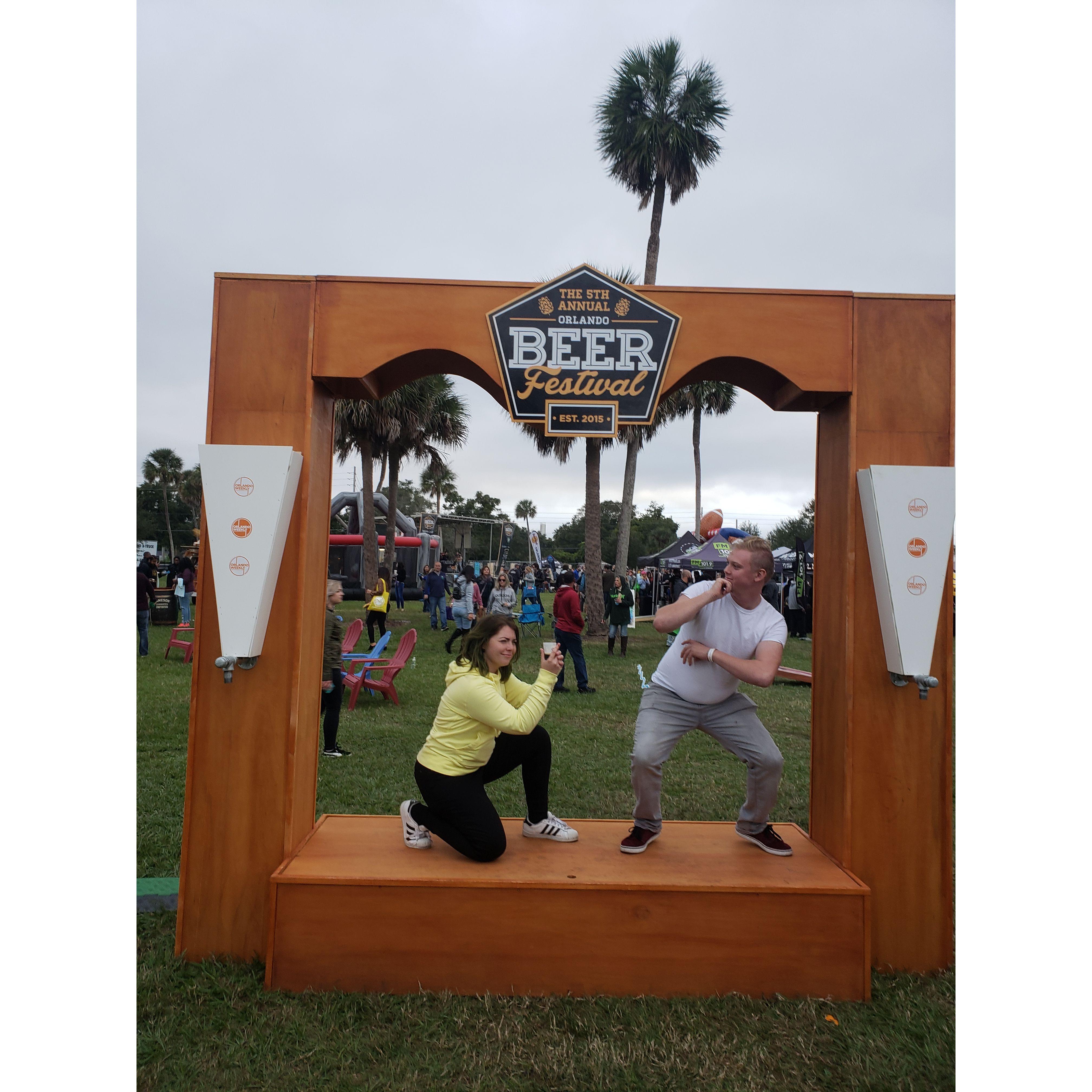 Goofin at beer fest