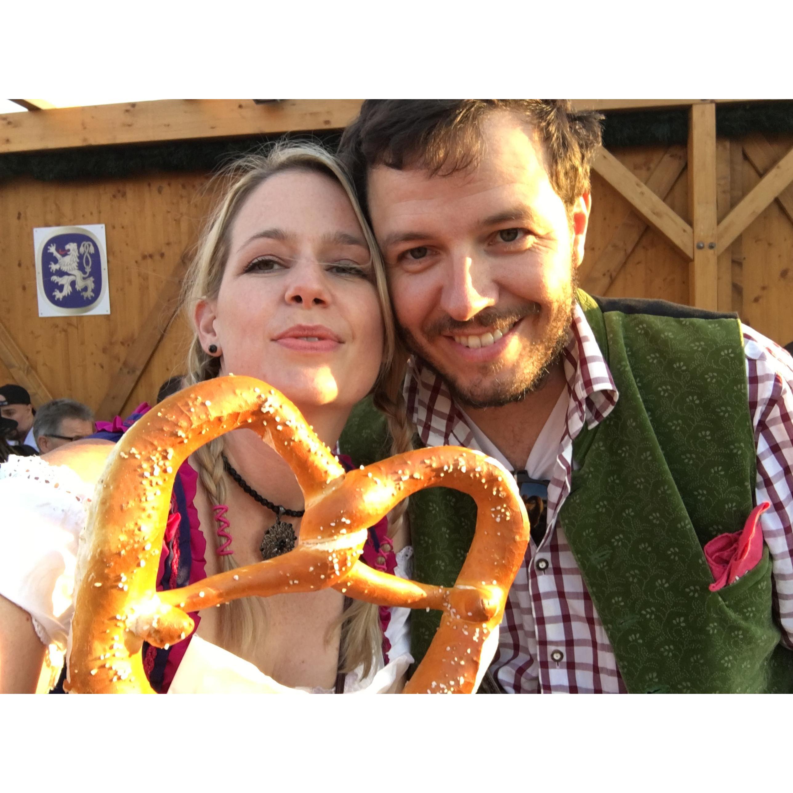 Now THAT’s a pretzel. Tasty AF too. Oktoberfest, Munich 2018
