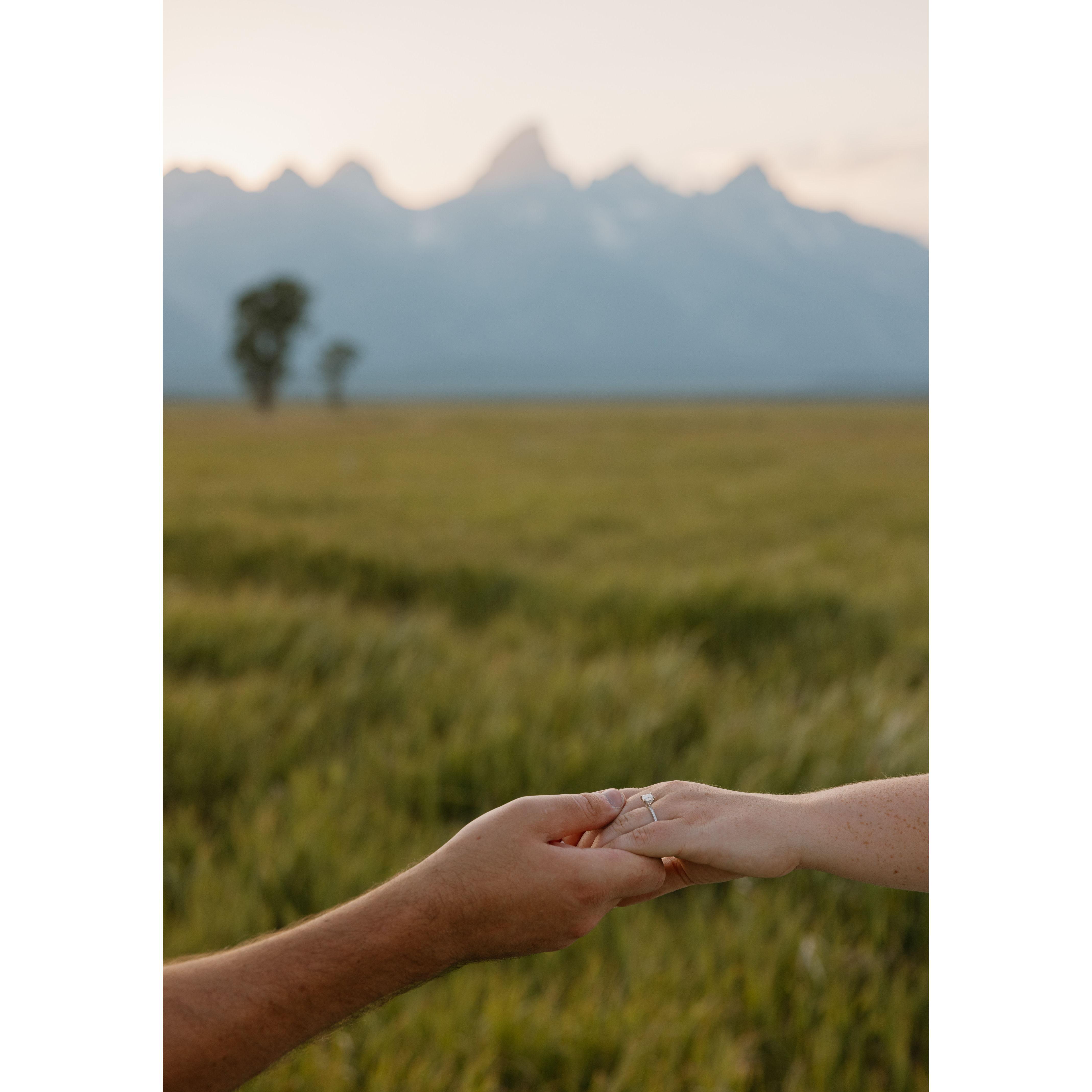 Our magical engagement session at Teton National Park!
