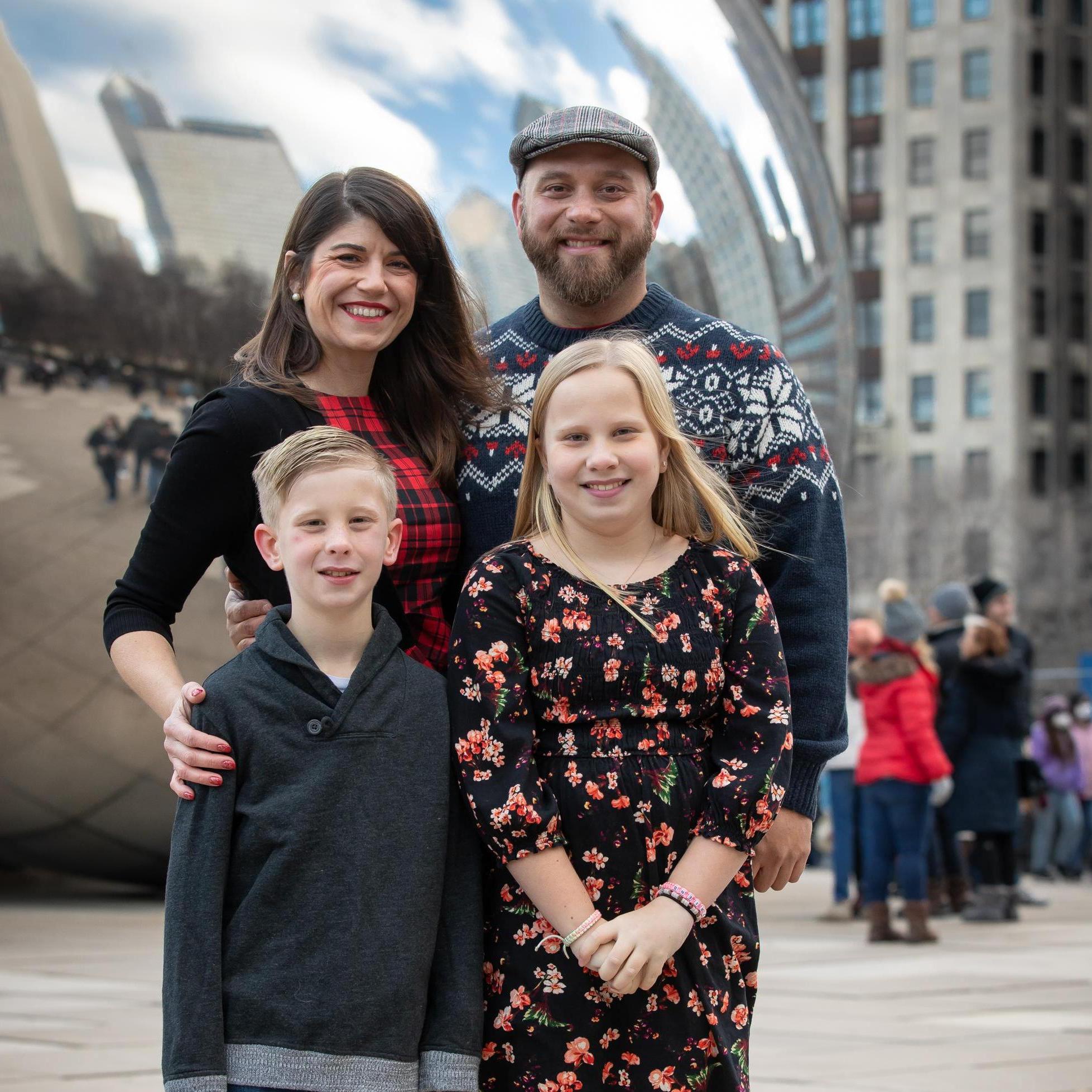 Us and the Little Deeps in front of Cloud Gate (The Bean)