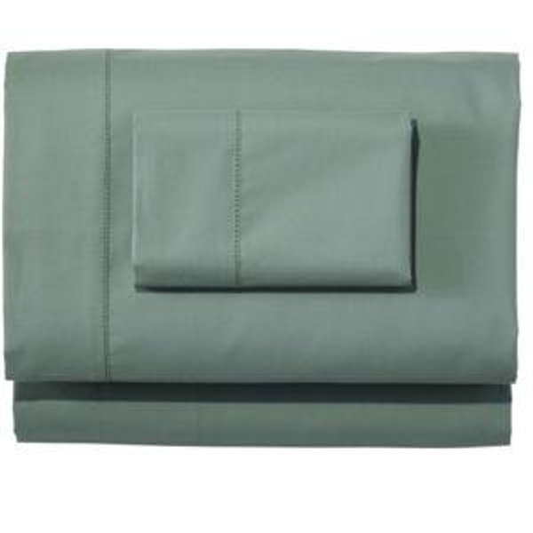 280-Thread-Count Pima Cotton Percale Sheet Set - Sea Green
