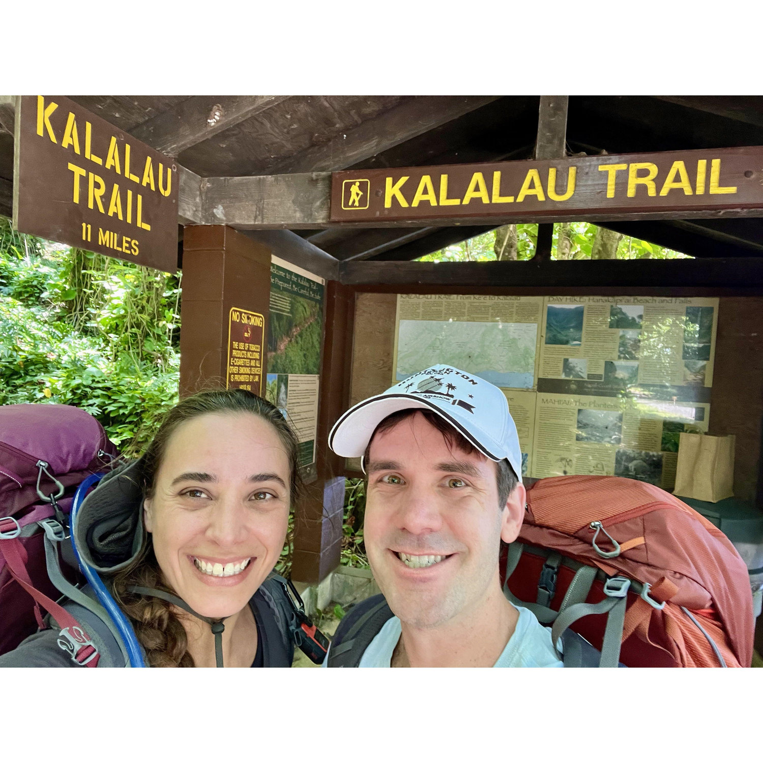 Backpacked the Kalalau Trail along the Napali Coast, Kauai, one of our more epic adventures together.