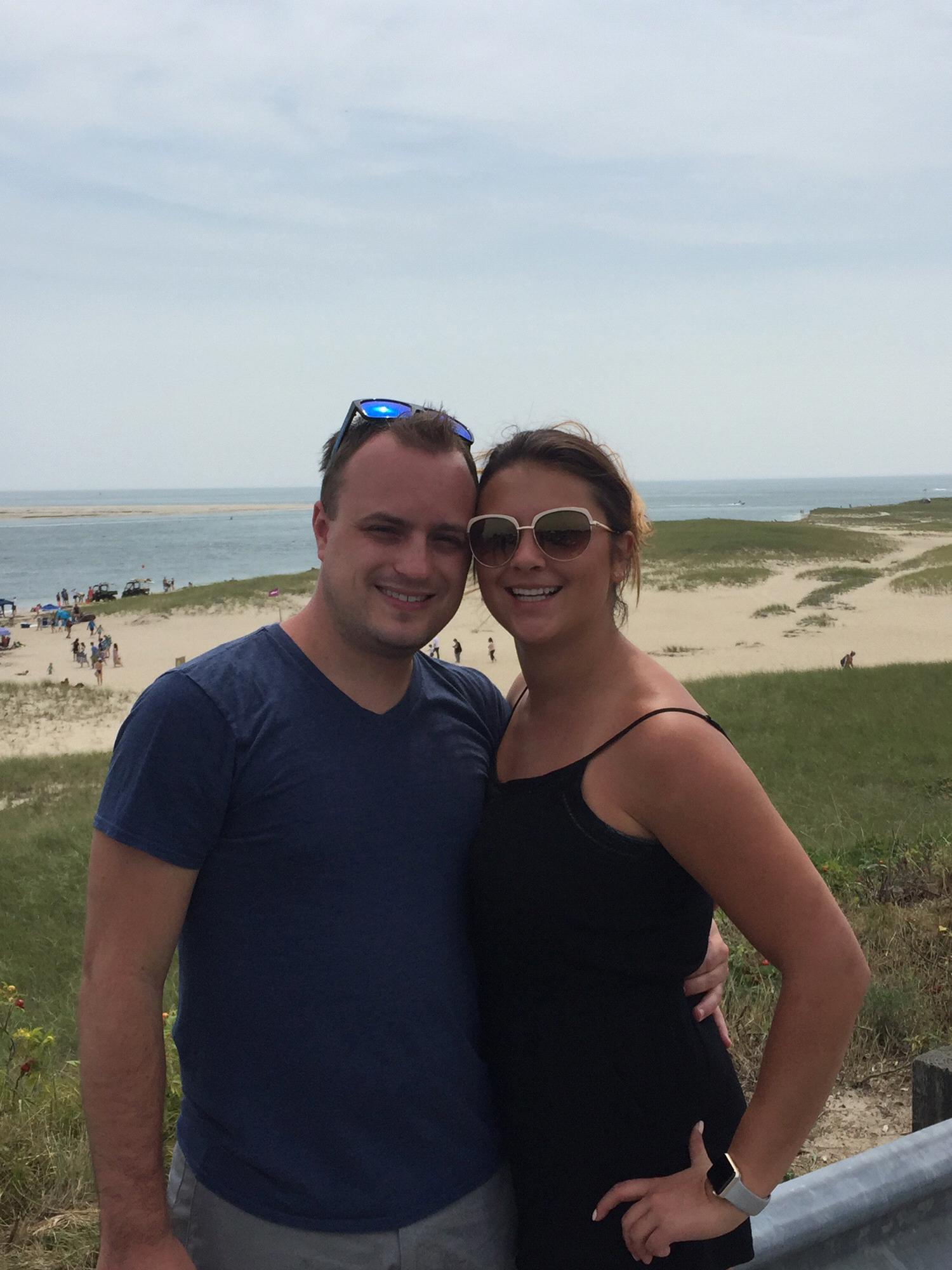 Lighthouse Beach, Chatham: where we got our engagement pictures taken 3 years later!