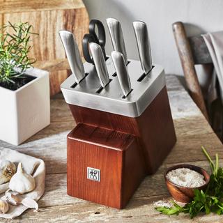 7 Piece Self-Sharpening Knife Block Set, Twin Fin II