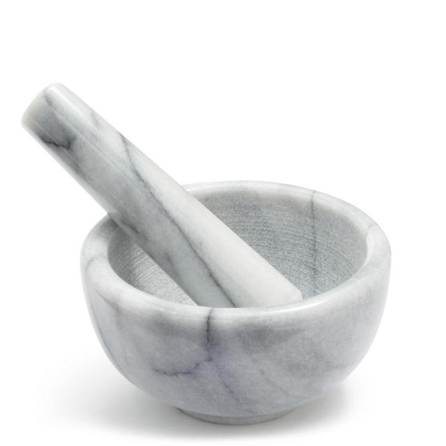 Sur La Table White Marble Mortars & Pestle, 2½" x 4½"