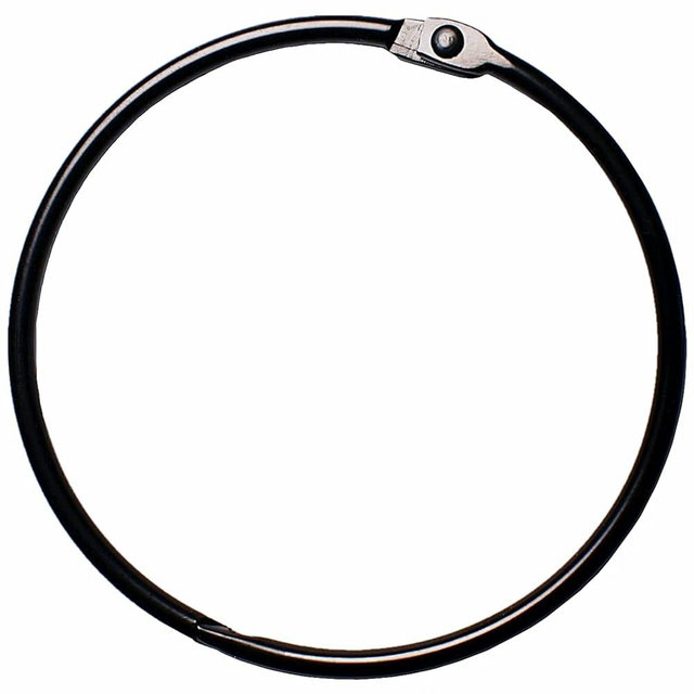 Black Shower Curtain Rings Metal Round Hooks Ring (15 Pack) 2.75 Inch Diameter Electrophoresis Rustproof for Bathroom Shower Rod