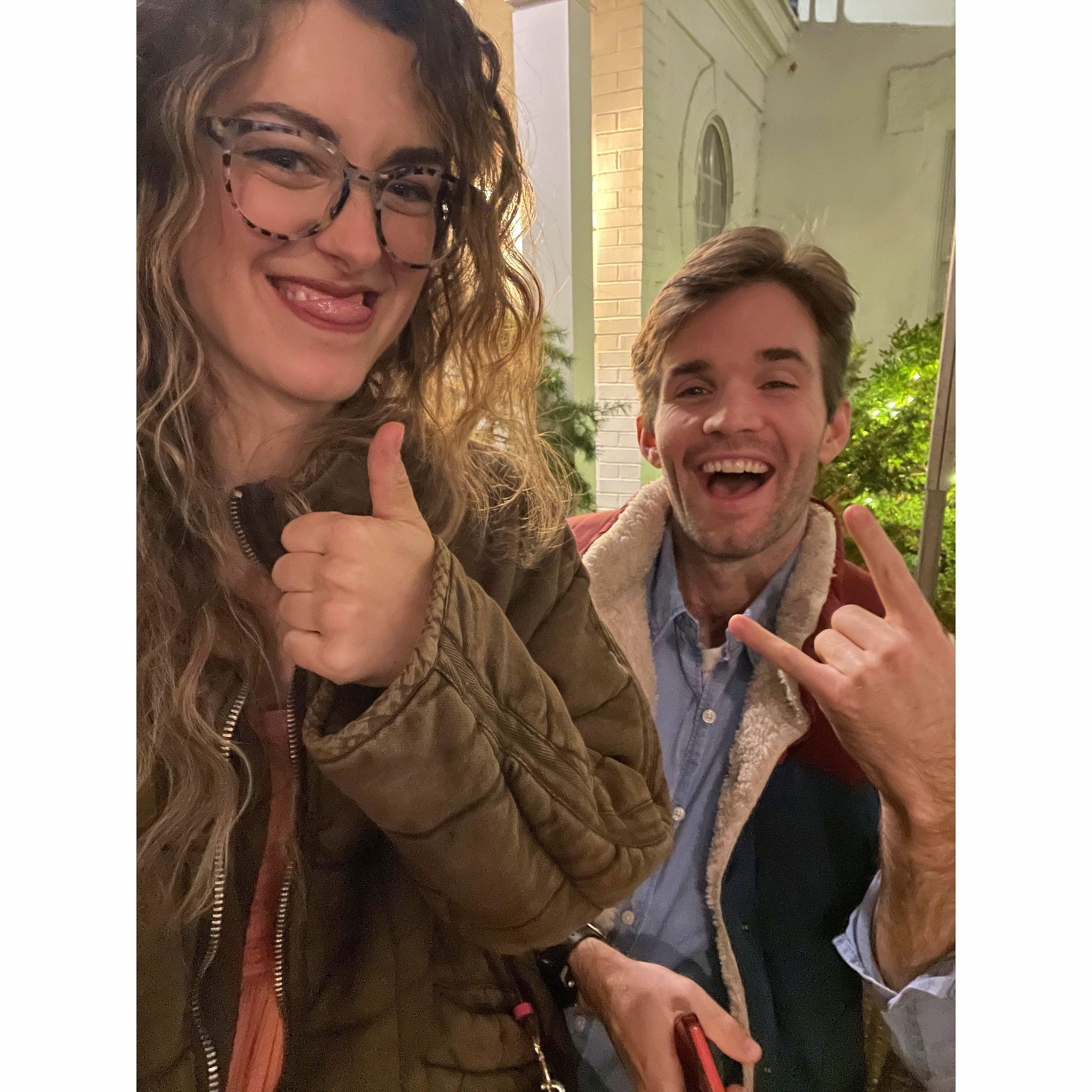 Seeing a friend's show in New Jersey