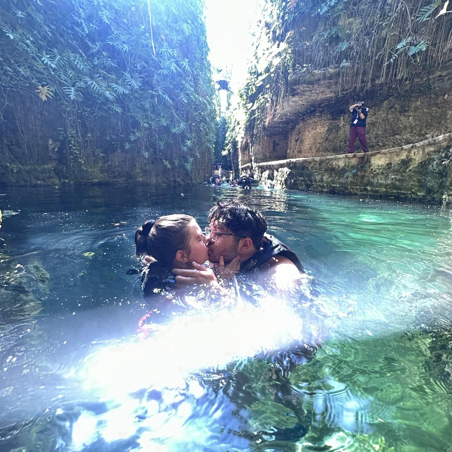Us in a cenote!