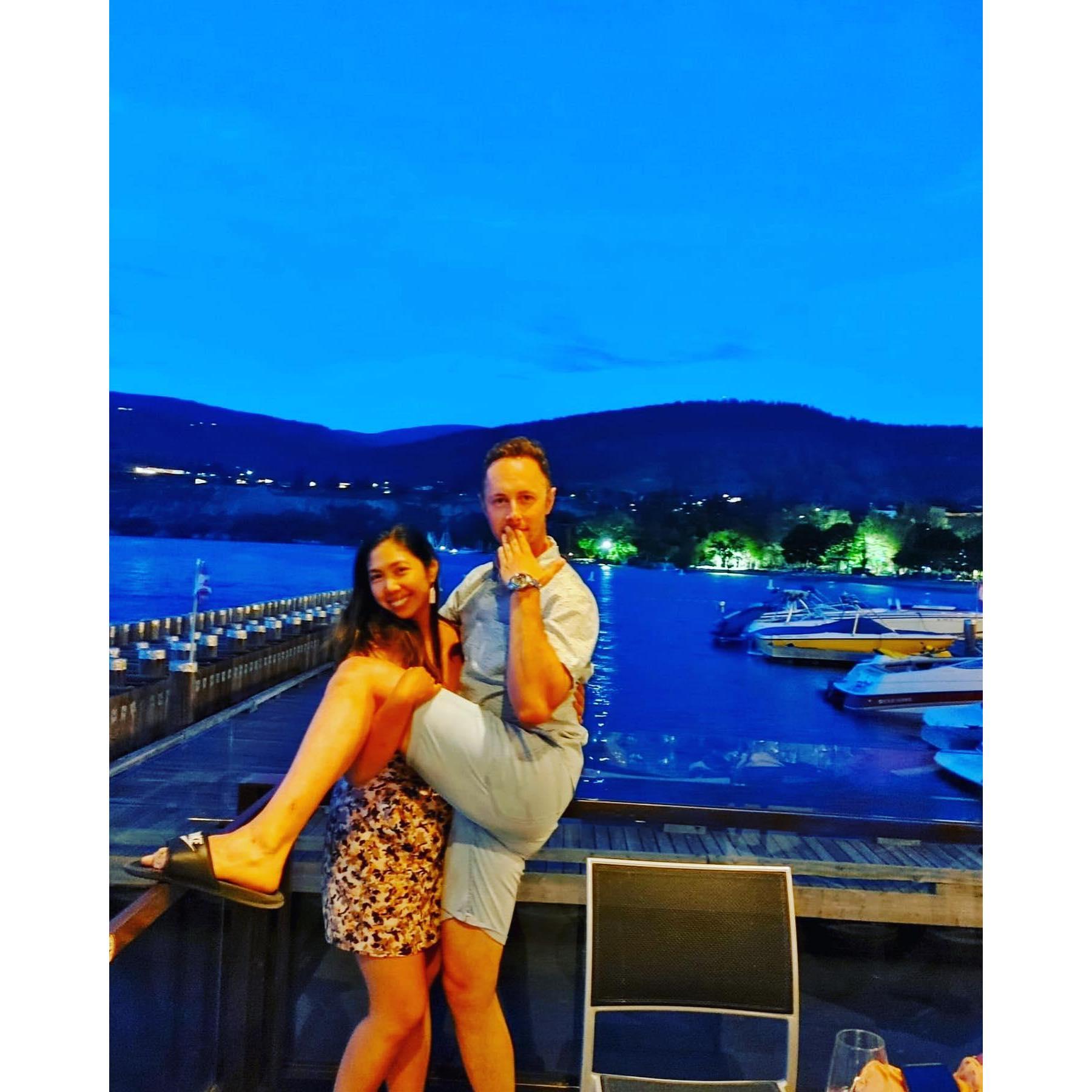 Dinner date in Penticton, BC.