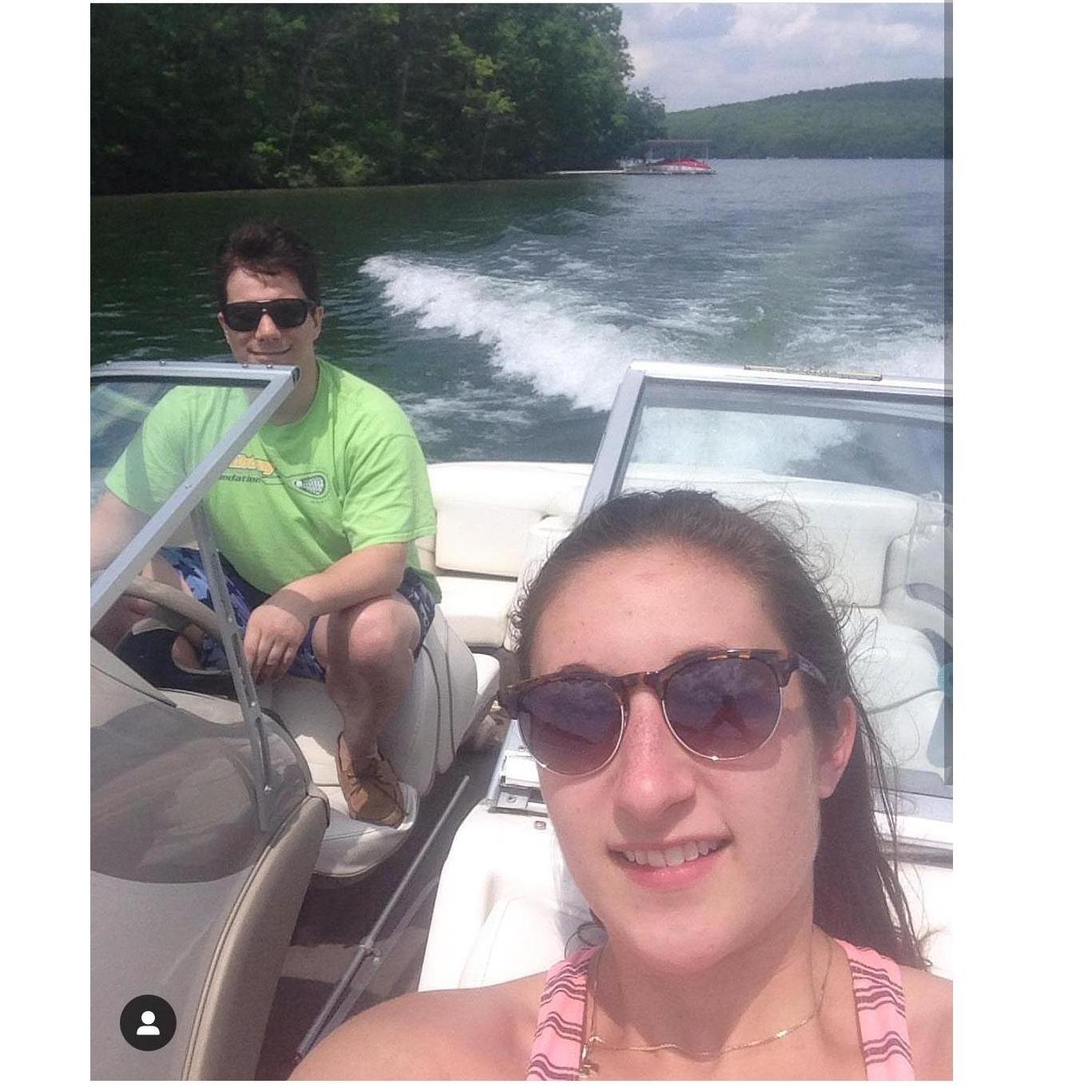 Boating around Deep Creek Lake, June 2016.