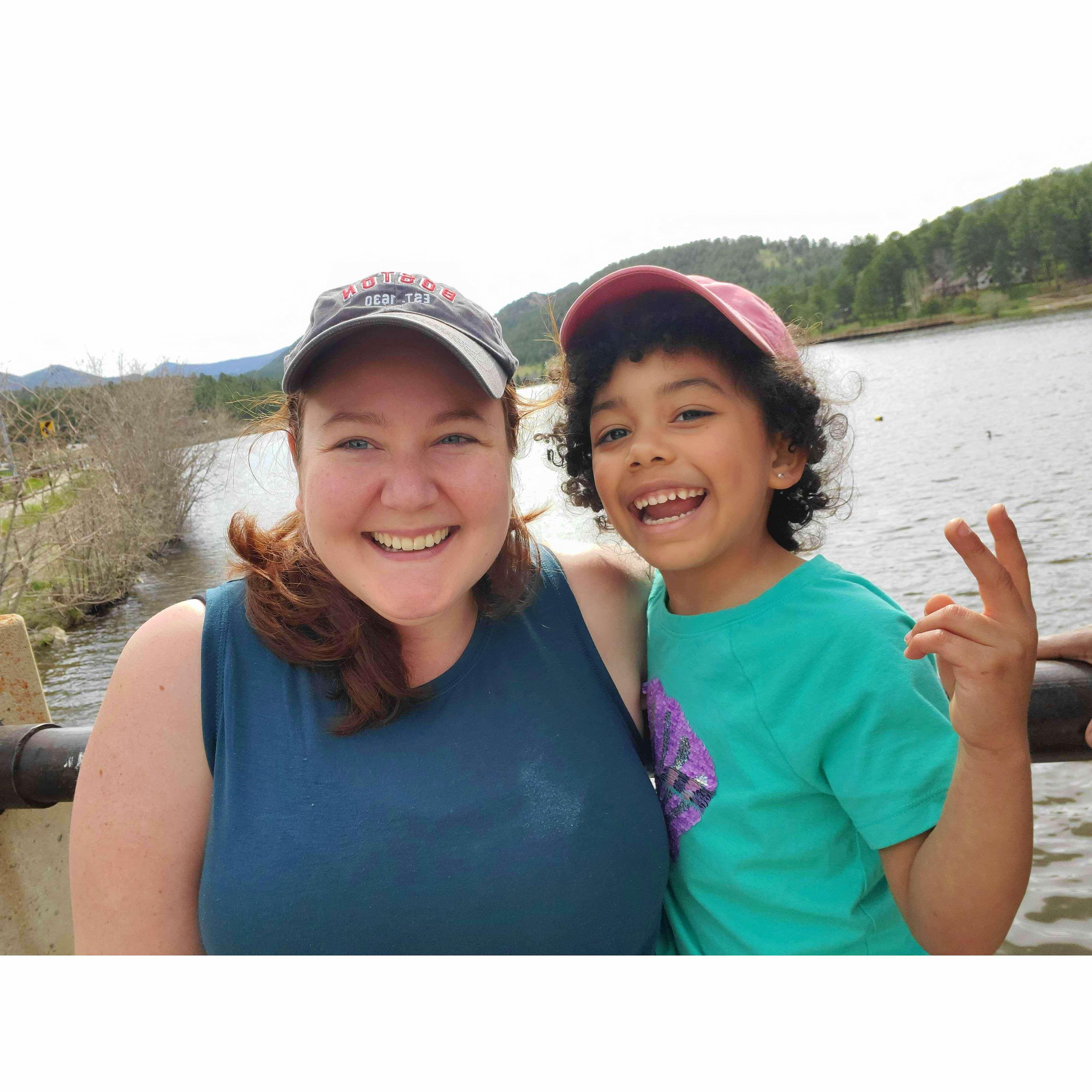 Several times a year we hike around Evergreen Lake together, since that's what we all did the day Kate and Otis met.