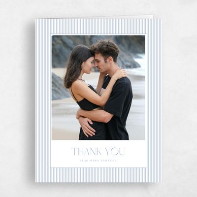 Denim Blue Wedding Thank You - Tristabelle Photo