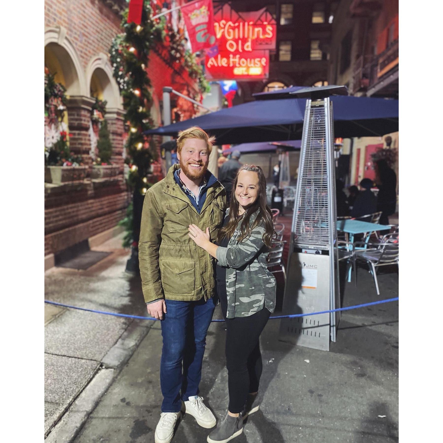 Bri and Tyler got engaged at McGillin's (where they first met) on November 27th, 2021.