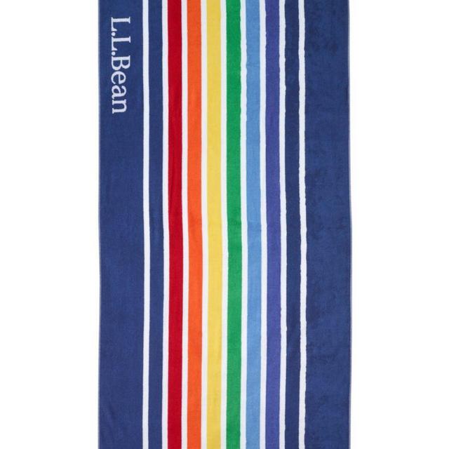 Seaside Beach Towel, Rainbow Stripe