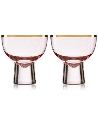 Trianna Cocktail Glass, Set of 2 in Blush