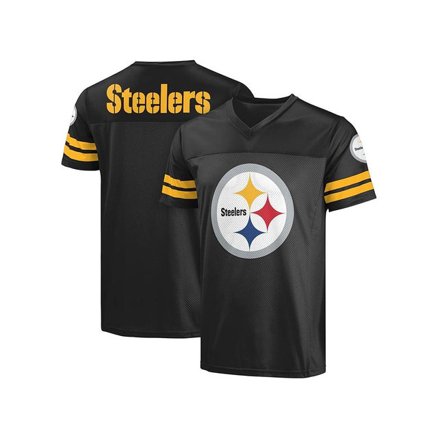 FOCO NFL Men's Officially Licensed Primary Logo Wordmark Game Day Football V-Neck Top