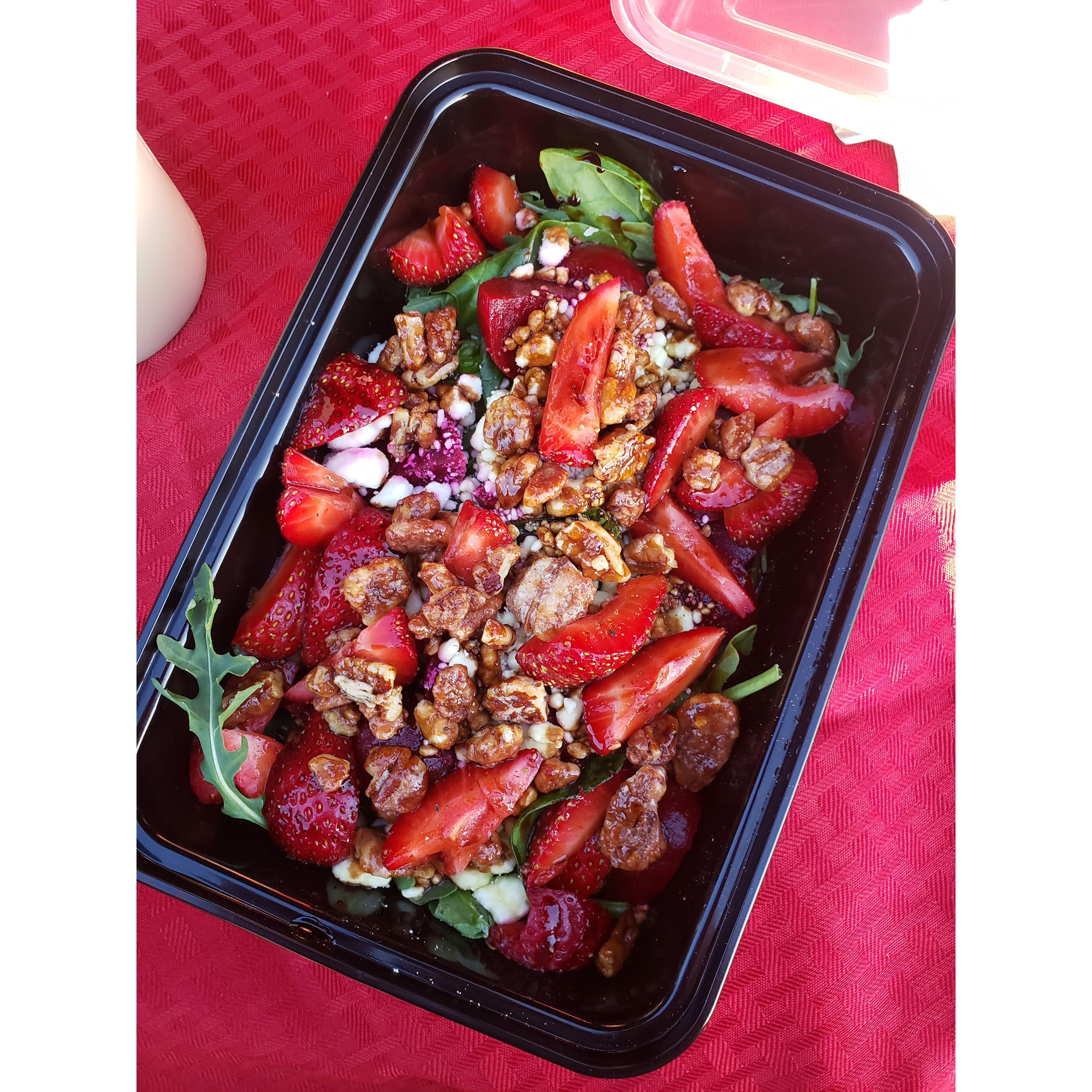 2nd Date at Fort Adams in RI - Strawberry & Beet Salad (I love beets!)