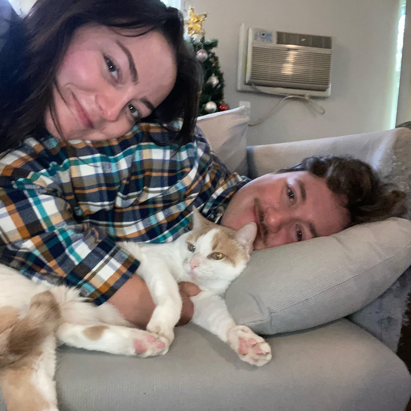 us and our cat - crouton
