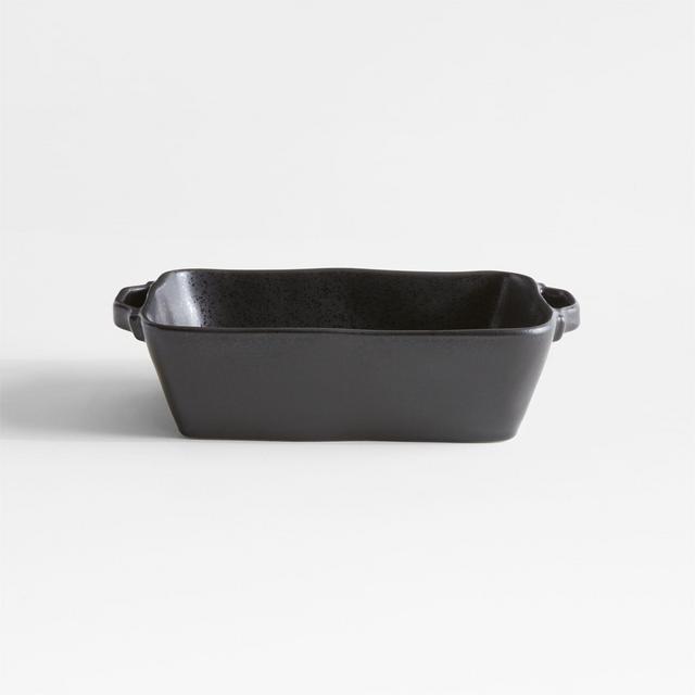 Marin Small Matte Black Ceramic Baking Dish