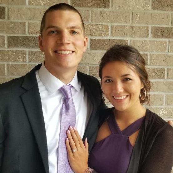 Our first photo as an engaged couple!