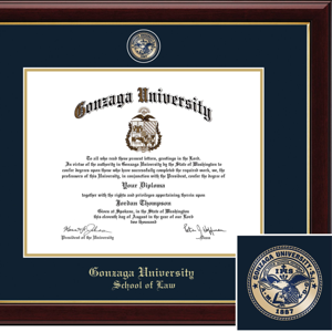 Gonzaga School of Law Diploma Frame