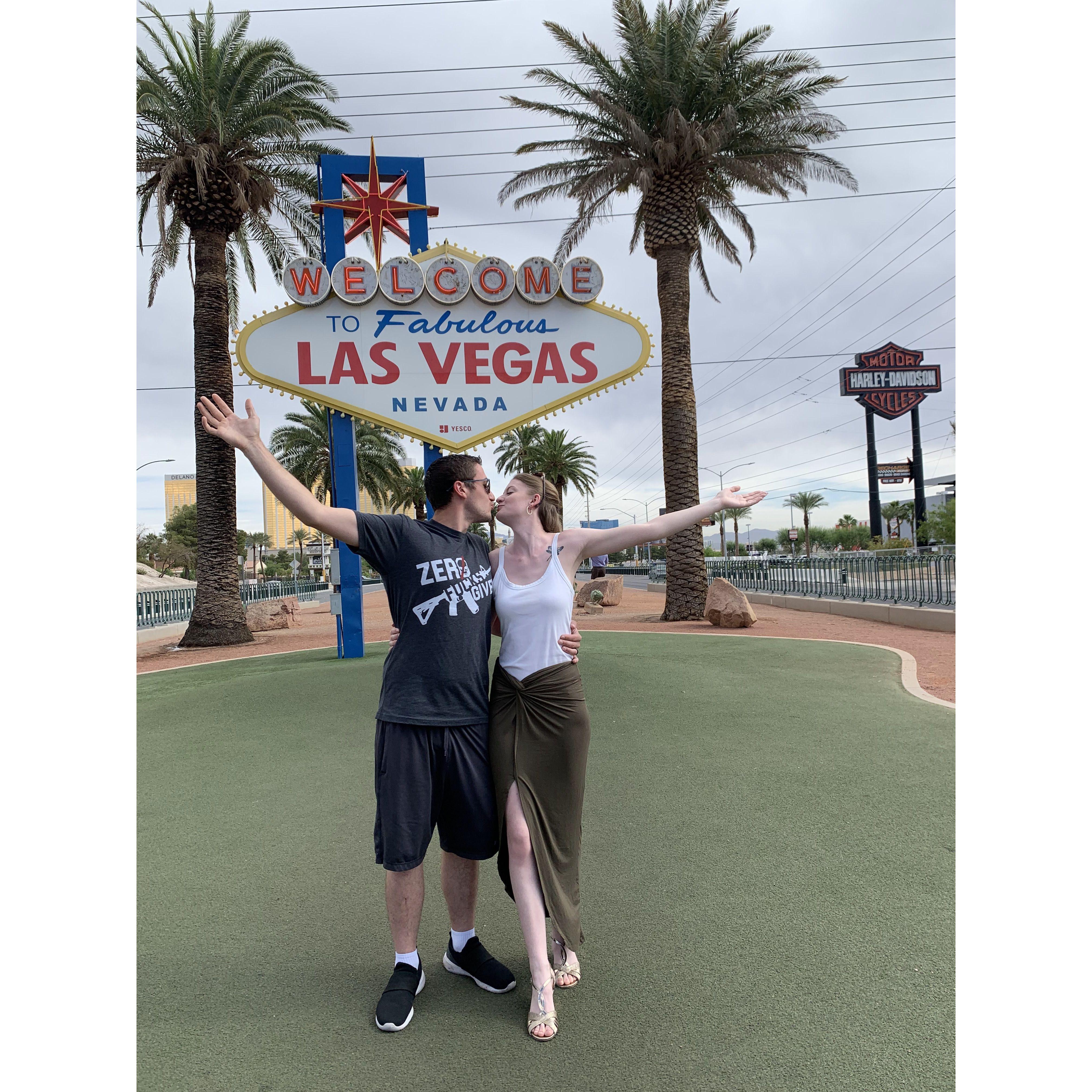 The couples birthdays are 6 months apart but shortly after they both turned 21, they took a trip to Las Vegas. Where they got to see stand up comedy live for the first time.