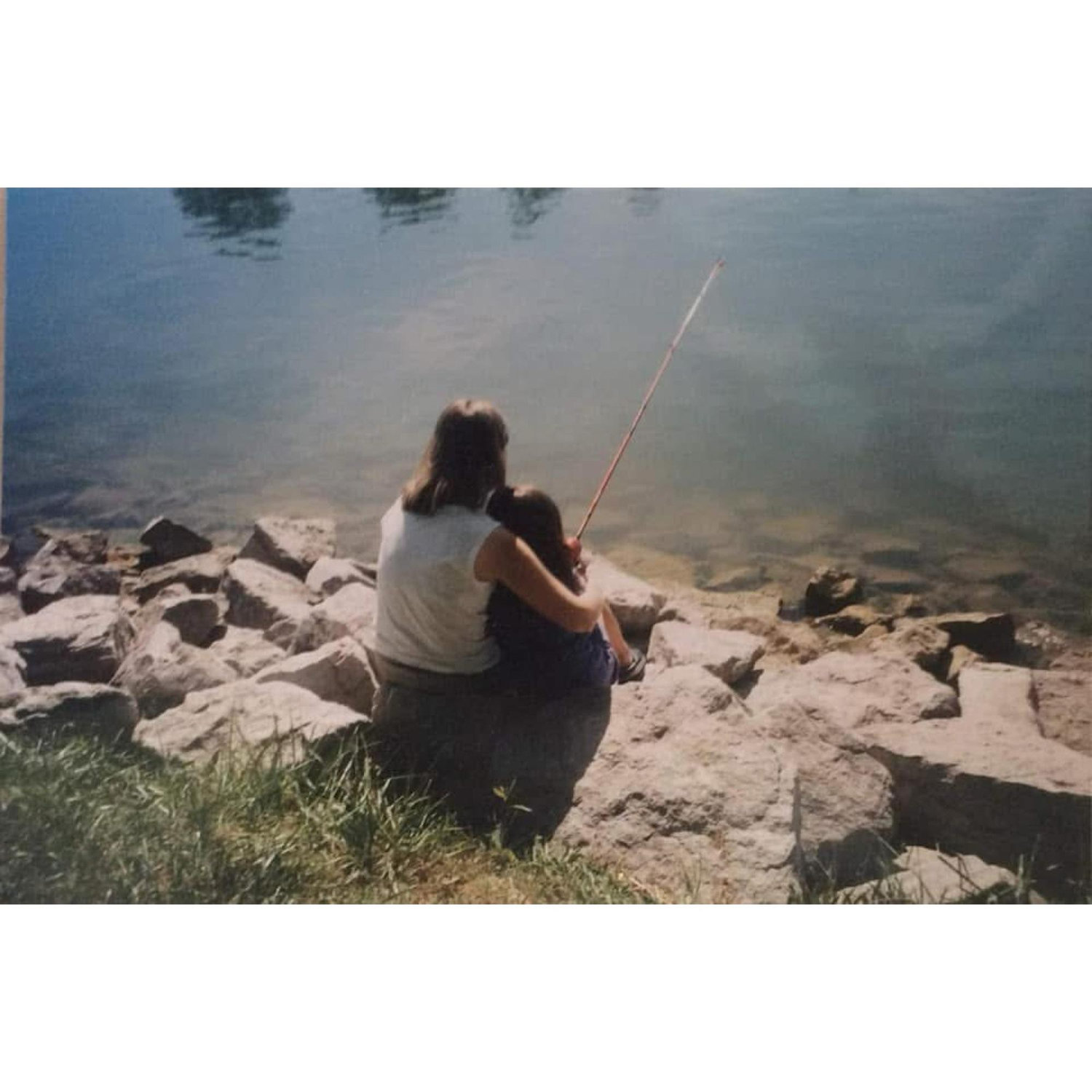 Amy fishing with Mom!