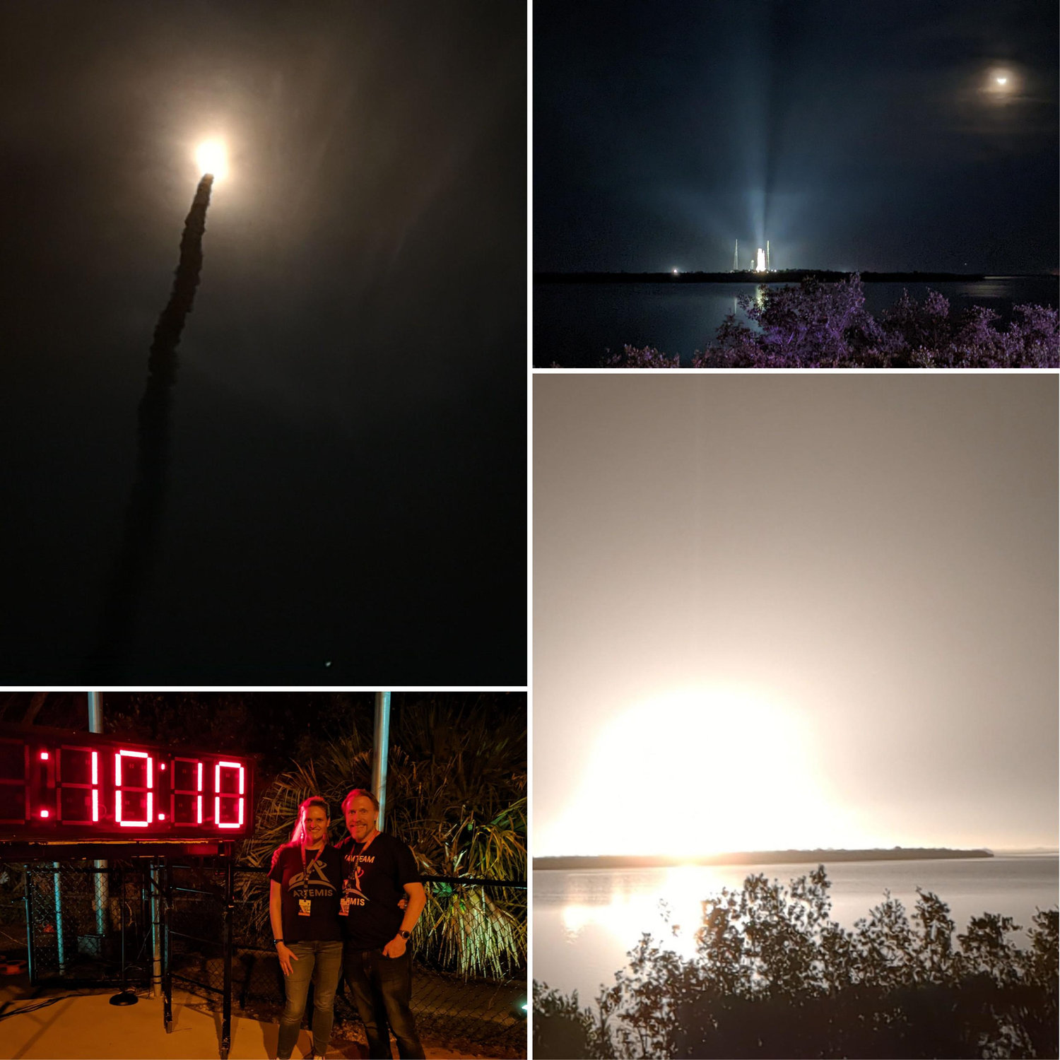 We had an incredible front row seat for the Artemis launch in Florida.  John works on the Orion capsule that travelled 240,000 miles from Earth!